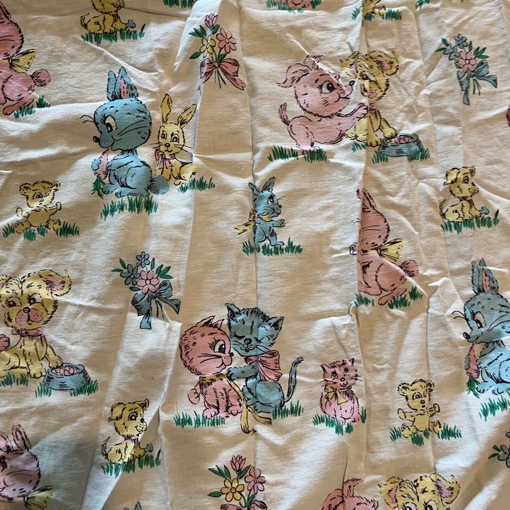 Vintage Animal Print Fabric - Picture 2 of 5